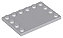 Placa Lisa Modificada 4x6 Cinza Clara - Imagem 1