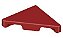 Placa Lisa Modificada Triangular 2x2 Dark Red - Imagem 1