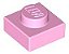 Placa 1x1 Rosa Brilhante - Imagem 1