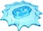 Pedestal para Minifigura Power Burst 5x5x2/3 Trans-Light Blue - Imagem 1