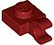 Placa Modificada 1x1 com Clip Horizontal Dark Red - Imagem 1