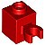 Tijolo Modificado 1x1 com clip Vermelho - Imagem 1