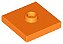 Placa Modificada 2x2 com conector no centro Laranja - Imagem 1