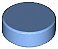 Placa Lisa Redonda 1x1 Medium Blue - Imagem 1