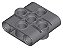 Bloco Conector de Pinos Viga 1x3x3 Cinza Escuro - Imagem 1