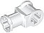 Conector de Eixos com Furo para Eixo Branco - Imagem 1