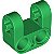 Conector Eixo-Pinos Perpendicular com Lados Reforçados Verde - Imagem 1