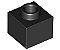 Tijolo Modificado 1x1x2/3 com Stud Aberto Preto - Imagem 1