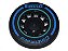 Calota de roda Preta com 10 raios embutida e logotipo azul 'PIRELLI' e 'Cinturato' - Imagem 1