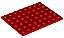 Placa 6x8 Vermelha - Imagem 1