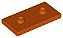 Placa Modificada 2x4 com 2 studs Dark Orange - Imagem 1