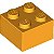 Tijolo 2x2 Laranja Brilhante - Imagem 1
