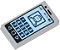 Placa Lisa 1x2 Cinza Clara com desenho de telefone celular - Imagem 1