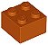 Tijolo 2x2 Dark Orange - Imagem 1