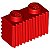 Tijolo modificado 1x2 com ranhuras vermelho - Imagem 1