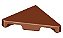Placa Lisa Modificada Triangular 2x2 Marrom - Imagem 1