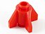 Tijolo 1x1 com barbatanas vermelho - Imagem 1