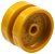Roda 18mm D. x 12mm com orifício e pino Dourada Perolada - Imagem 1