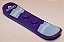 Snowboard Dark Purple com Desenho de Ondas e escrita Sport - Imagem 1