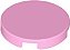 Placa Lisa Redonda 2x2 Cor de Rosa Brilhante - Imagem 1