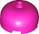 Tijolo Redondo 3x3x1 1/3 Dome Top com Stud Aberto Magenta - Imagem 1