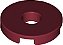 Placa lisa 2x2 com furo Dark Red - Imagem 1