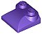 Tijolo Modificado 2x2x2/3 com extremidade curva inclinada Dark Purple - Imagem 1