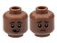 Cabeça dupla face com sorriso de boca aberta com língua / triste Medium Brown - Imagem 1