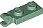 Placa 1x2 com clip horizontal na extremidade sand green - Imagem 1