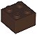 Tijolo 2x2 Marrom Escuro - Imagem 1