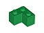 Tijolo 2x2 de canto verde - Imagem 1