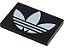 Placa Lisa 2x3 com desenho do logotipo da adidas Preta - Imagem 1