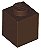 Tijolo 1x1 Marrom Escuro - Imagem 1