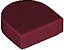 Placa Lisa Modificada 1x1 meio círculo Dark Red - Imagem 1