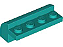 Tijolo 2x4x1 1/3 Modificado com Parte Superior Curvada Azul Turquesa - Imagem 1