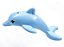 Golfinho Azul Claro Brilhante - Imagem 1