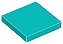 Placa Lisa 2x2 Azul Turquesa - Imagem 1