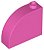 Tijolo Modificado 1x3x2 com curva no topo rosa escuro - Imagem 1