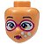 Cabeça de Minifigura Lego Friends com desenho de bolhas Nougat - Imagem 1