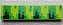 Placa Lisa 1X4 com desenho pixelado verde escuro e verde - Imagem 1