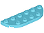 Placa de Cantos Arredondados 2x6 Medium Azure - Imagem 1