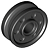 Roda 18mm x 8mm Preta - Imagem 1
