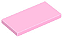 Placa Lisa 2x4 Rosa Brilhante - Imagem 1