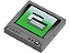 Placa Lisa 2x2 com Desenho de Monitor de Computador Cinza Escura - Imagem 1