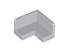 Painel de Canto 2x2x1 Cinza Claro - Imagem 1