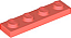 Placa 1x4 Coral - Imagem 1