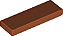 Placa Lisa 1x3 Dark Orange - Imagem 1