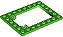Placa modificada com moldura de porta de armadilha 6x8 Verde Brilhante - Imagem 1