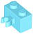 Tijolo Modificado 1x2 com Clip Lateral Medium Azure - Imagem 1