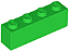 Tijolo 1x4 Verde Brilhante - Imagem 1